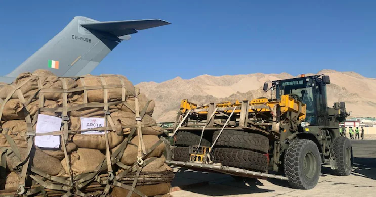 Army Air service airlift 16 MT of vegetables to Ladakh